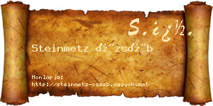 Steinmetz Özséb névjegykártya